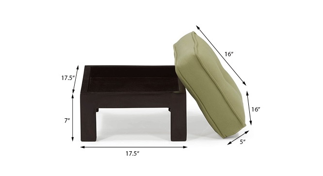 Caffino Coffee Table Set(Ebony&Green)